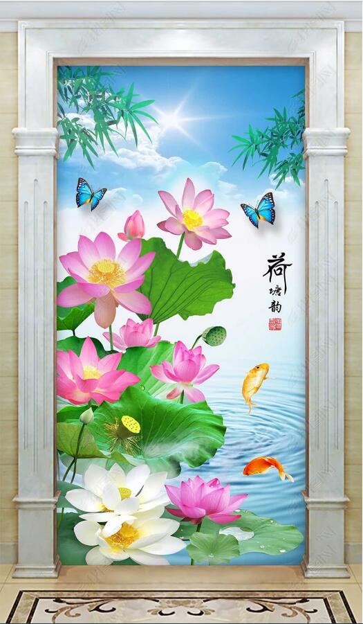 3d wallpaper custom photo Lotus pond lotus Chinese style Chinese landscape porch background wall muals wall paper for walls 3 d, Sky blue
3d wallpaper custom photo Lotus pond lotus Chinese style Chinese landscape porch background wall muals wall paper for walls 3 d, Sky blue
