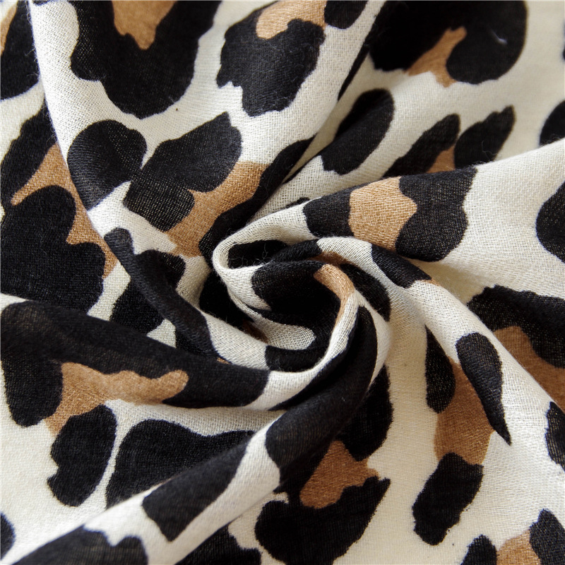 Fashion Women Leopard Print Scarf 180*90cm Leopard Stole Thin Cotton Warm Large Shawls and wraps foulard