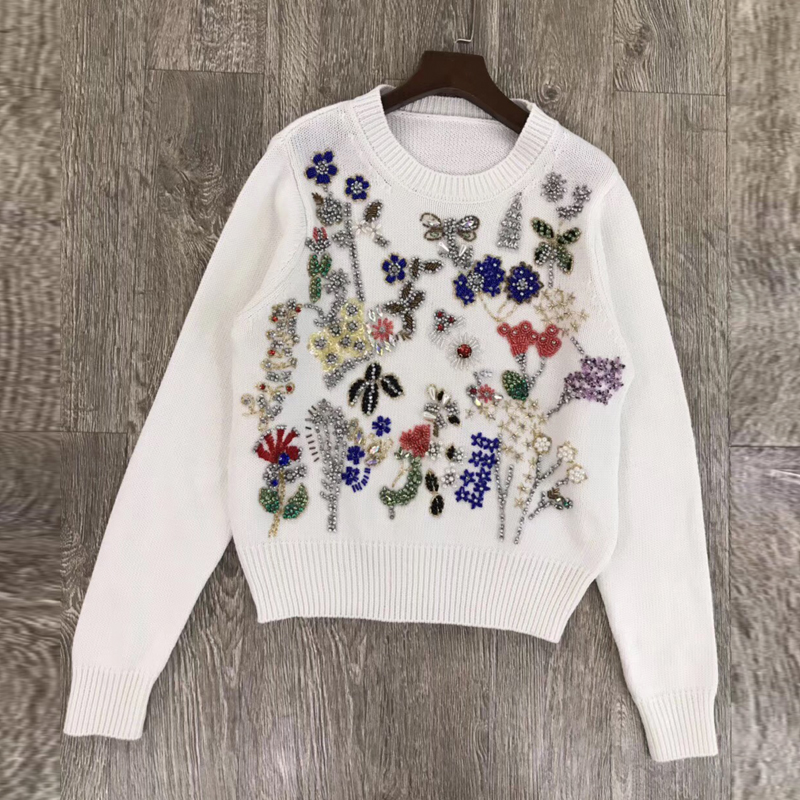 Red RoosaRosee Designer Women Luxury Beads Diamonds Knitted Short Sweater Autumn Long Sleeve Fashion New Top Female Clothes
Red RoosaRosee Designer Women Luxury Beads Diamonds Knitted Short Sweater Autumn Long Sleeve Fashion New Top Female Clothes