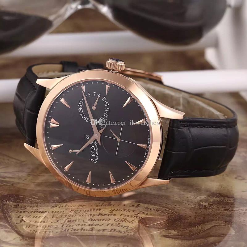 New arrivals man watch mechanical watch automatic watches man business style wristwatch leather strap j01, Silver white face