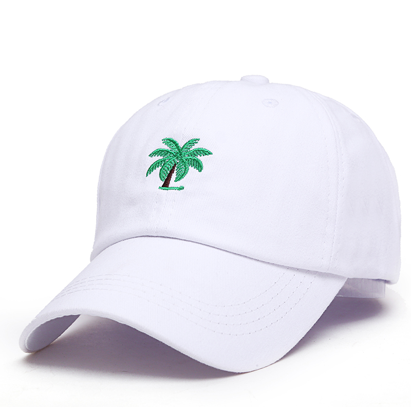 new Embroidery Palm Trees Curved Dad Hats Take A Trip Baseball Cap Coconut Trees Hat Strapback Hip Hop Caps Adjustable