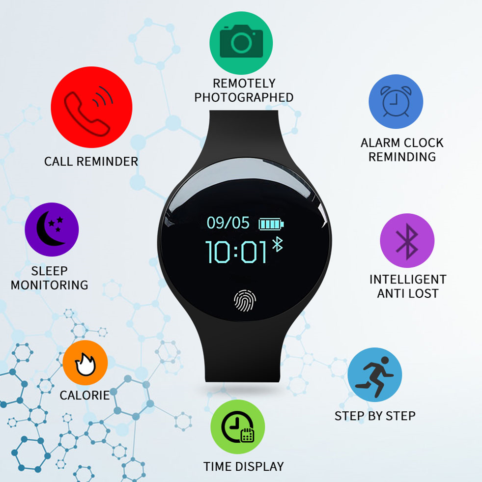 Smart Watch Women Men Sport Watch Fitness Bracelet Color-screen Waterproof Calorie Pedometer Tracker Connect IOS Android
Smart Watch Women Men Sport Watch Fitness Bracelet Color-screen Waterproof Calorie Pedometer Tracker Connect IOS Android