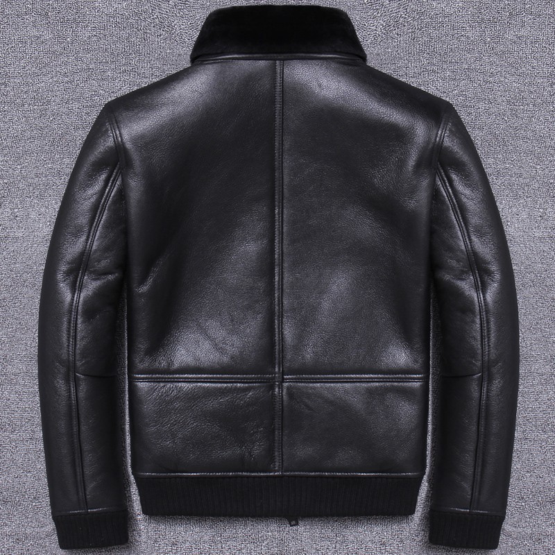 Luxury Top Quality Sheep Shearing Mens Genuine Leather Jackets Winter Warm Smart Casual Rib Hem Slim Fit Plus Size Thick Coats, Black
Luxury Top Quality Sheep Shearing Mens Genuine Leather Jackets Winter Warm Smart Casual Rib Hem Slim Fit Plus Size Thick Coats, Black