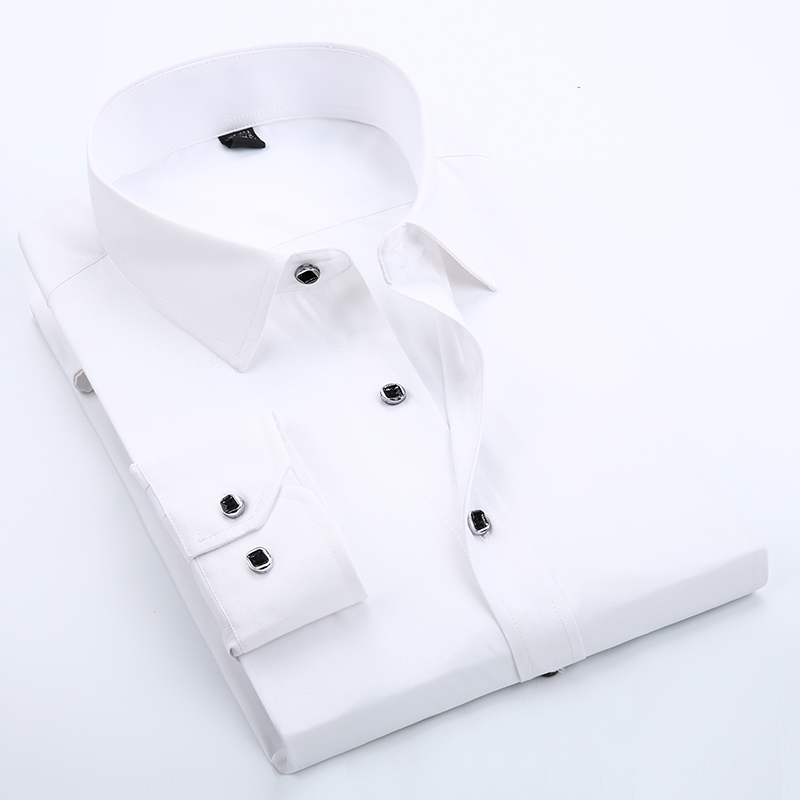 2017 New Brand Cuff Button Mens Dress Shirts Classic Long Sleeve Brand Shirt For Cufflinks Camisa, White
2017 New Brand Cuff Button Mens Dress Shirts Classic Long Sleeve Brand Shirt For Cufflinks Camisa, White