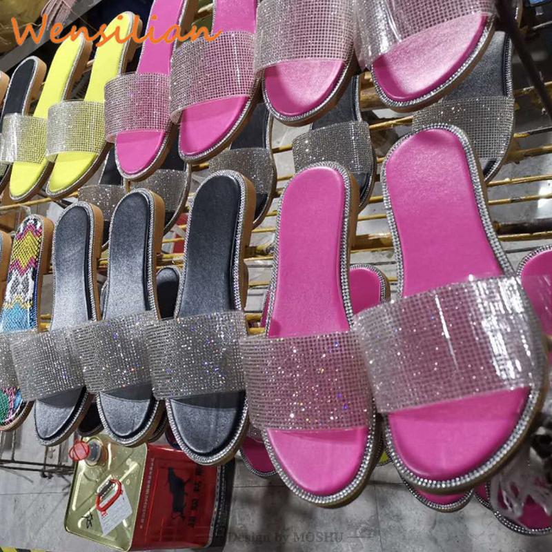 Summer Sandals Women 2020 Shoes Woman Sandals Flat Rhinestone Fashion Beach Shoes Sandles Women Sandalias Mujer1