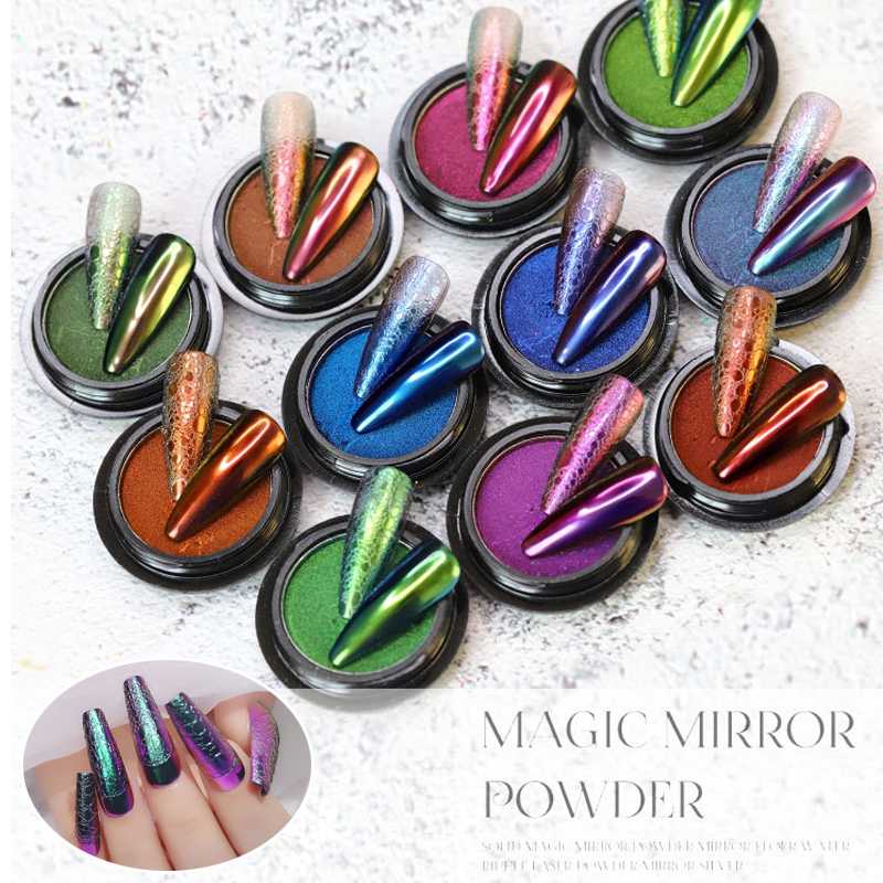 New 1g Solid Magic Mirror Chameleon Powder Glitter Nail Art Manicure Laser UV Gel Color Chrome Pigment Dust Decoration Gold DIY
New 1g Solid Magic Mirror Chameleon Powder Glitter Nail Art Manicure Laser UV Gel Color Chrome Pigment Dust Decoration Gold DIY