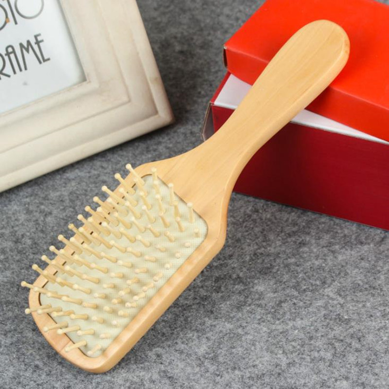 Natural Wooden Massage Airbag Comb care Hair Care Hair Brush Beauty SPA Massager Comb Antistatic Head Wooden Comb F3490