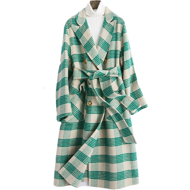 Spring Autumn Wool Coat Women Clothes 2020 Korean Vintage Woolen Jacket Long Ladies Coats Casaco Feminino Abrigo Mujer ZT2796, Green
Spring Autumn Wool Coat Women Clothes 2020 Korean Vintage Woolen Jacket Long Ladies Coats Casaco Feminino Abrigo Mujer ZT2796, Green