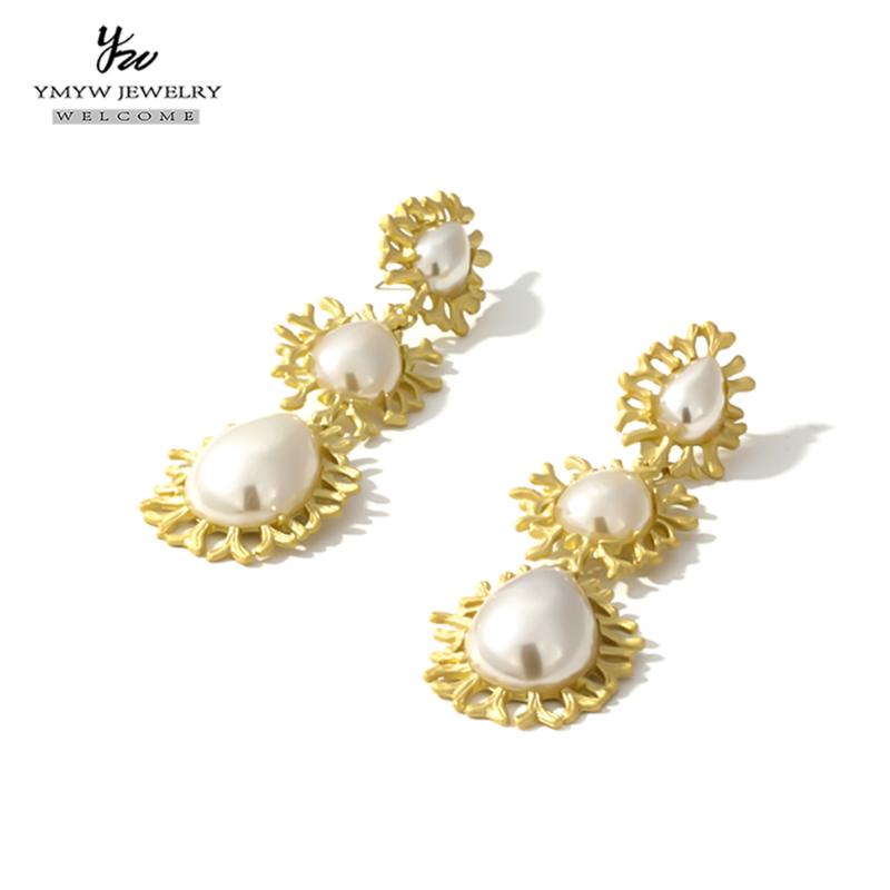 Dangle & Chandelier YMYW Imitation Pearls Drop Earrings Fashion Geometric Gold Color Metal Jewelry For Women Pendientes Mujer Moda
Dangle & Chandelier YMYW Imitation Pearls Drop Earrings Fashion Geometric Gold Color Metal Jewelry For Women Pendientes Mujer Moda