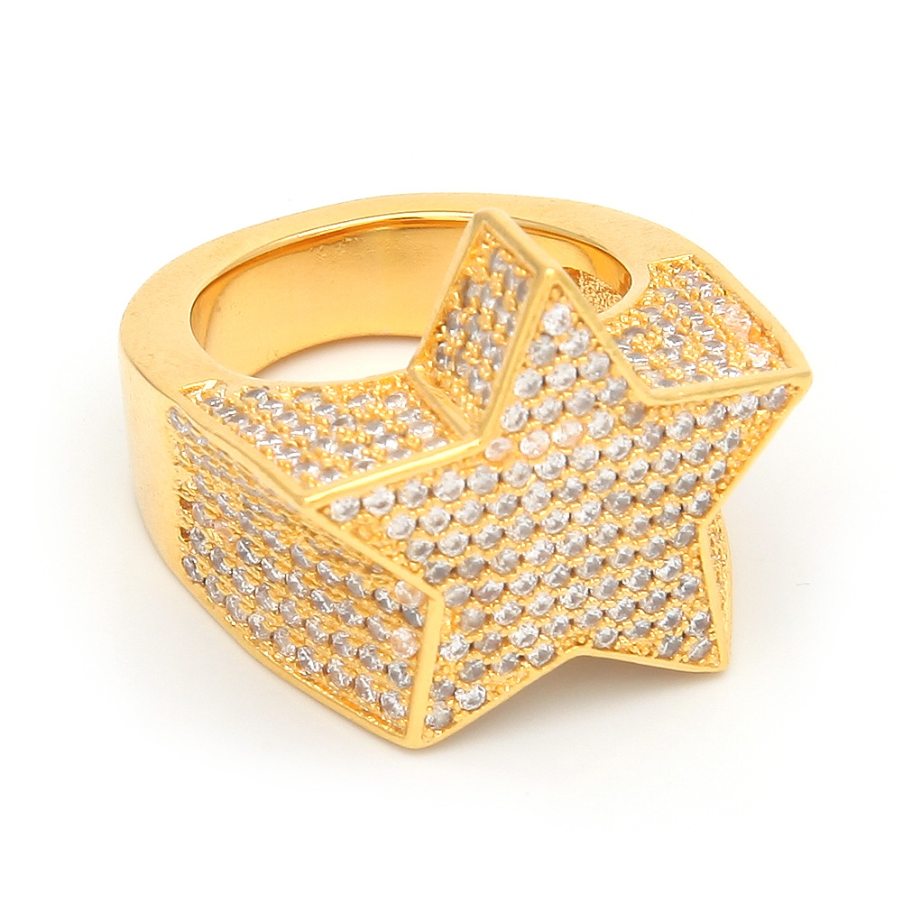 Men Copper Gold Silver Color Plated Exaggerate High Quality Iced Out Cz Stone Star Shape Ring Jewelry N75
Men Copper Gold Silver Color Plated Exaggerate High Quality Iced Out Cz Stone Star Shape Ring Jewelry N75