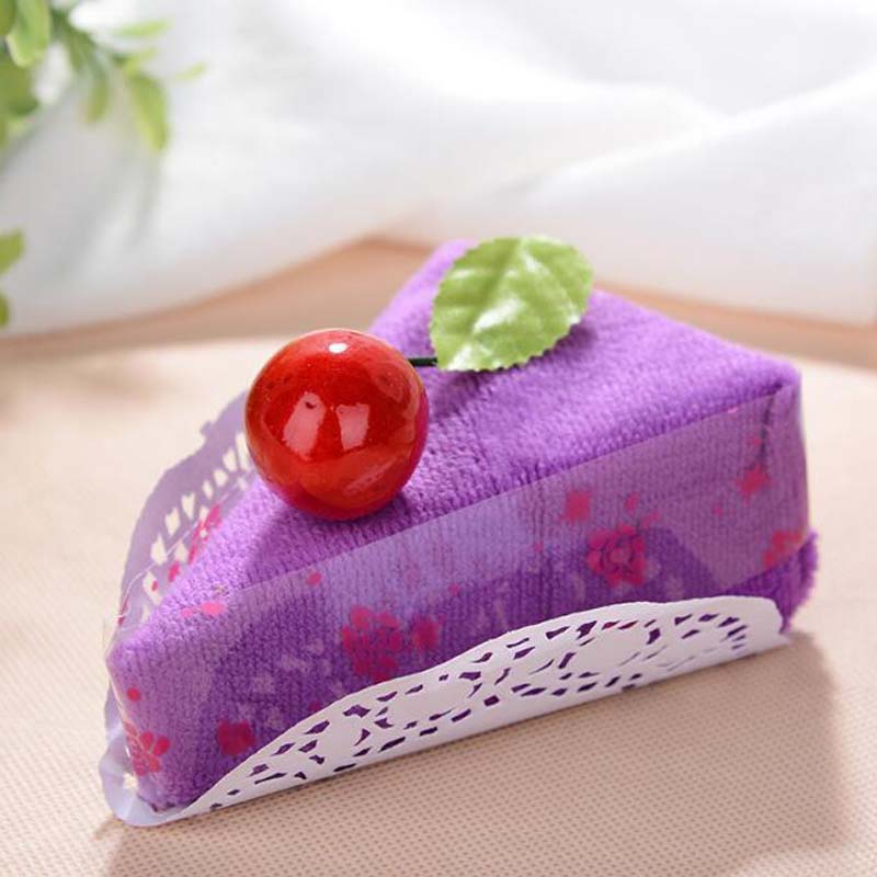 Lovely cake shape towel creative towels Christmas birthday gifts baby shower valentine's day wedding gift for guest party favors
