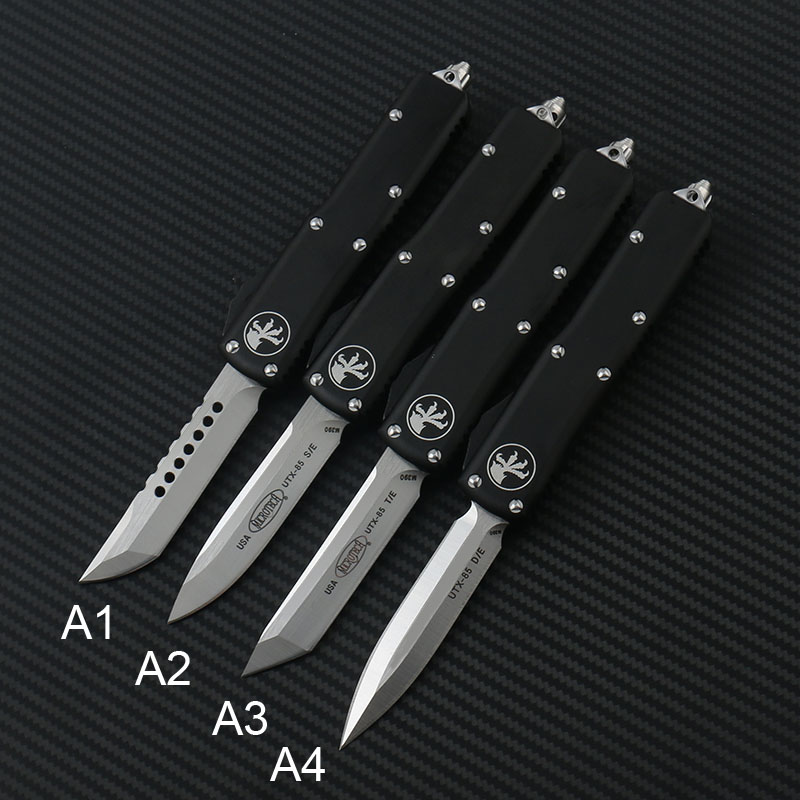 MICRO Automatic MT TECH UTX 85 knife Double Action Tactical Knives Pocket knife Aluminum Handle Auto EDC tools
MICRO Automatic MT TECH UTX 85 knife Double Action Tactical Knives Pocket knife Aluminum Handle Auto EDC tools