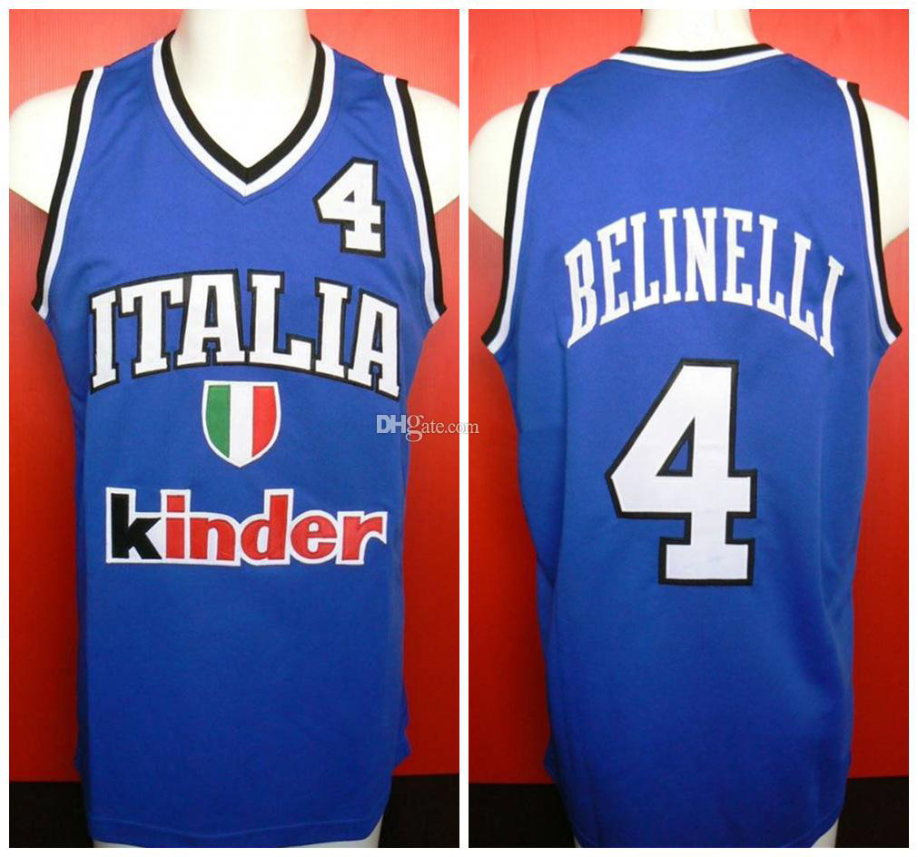 Marco Belinelli #4 Team Italia Italy Italiano Retro Basketball Jersey Mens Stitched Custom Any Number Name Jerseys, Blue
Marco Belinelli #4 Team Italia Italy Italiano Retro Basketball Jersey Mens Stitched Custom Any Number Name Jerseys, Blue