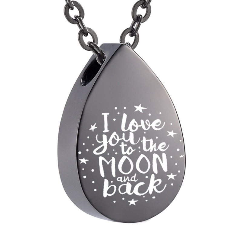 Urn Necklaces for Ashes The Stars Guard You Cremation Jewelry Memorial Pendant Teardrop Necklace , I Love You to the Moon and Back
Urn Necklaces for Ashes The Stars Guard You Cremation Jewelry Memorial Pendant Teardrop Necklace , I Love You to the Moon and Back