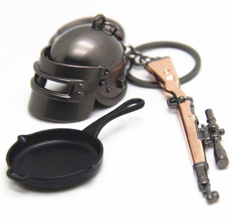 3pcs/lot PUBG Keychain Battle Grounds Keychain Helmet Pan 98K Gun Alloy Keyring Jewelry FPS Game Fans Gift llaveros mujer brelok
3pcs/lot PUBG Keychain Battle Grounds Keychain Helmet Pan 98K Gun Alloy Keyring Jewelry FPS Game Fans Gift llaveros mujer brelok