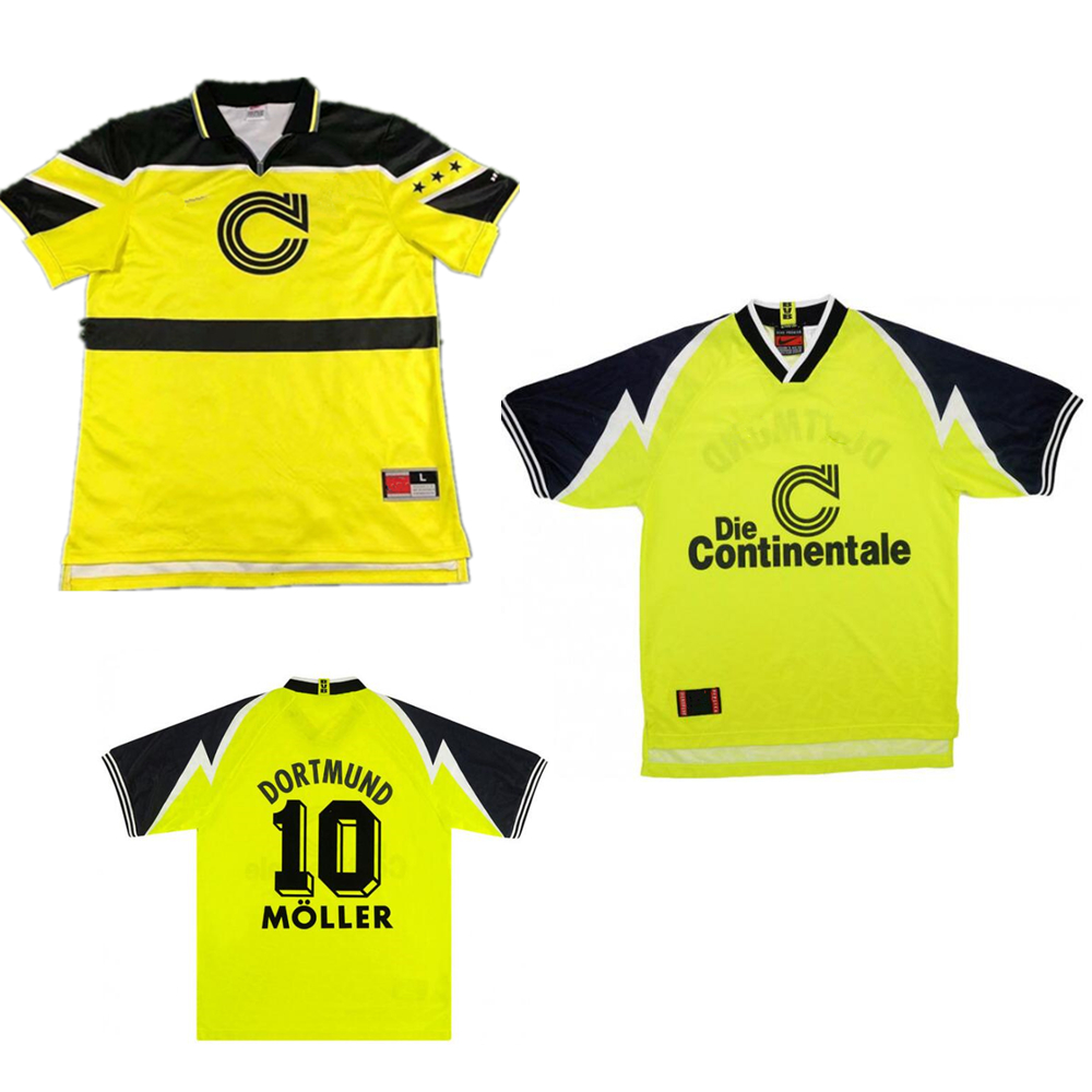1995-96 Dortmund Home retro jersey MOLLER SAMMER vintage Soccer Jerseys 1997 CHAPUISAT RICKEN REUTER classic Football jersey
1995-96 Dortmund Home retro jersey MOLLER SAMMER vintage Soccer Jerseys 1997 CHAPUISAT RICKEN REUTER classic Football jersey