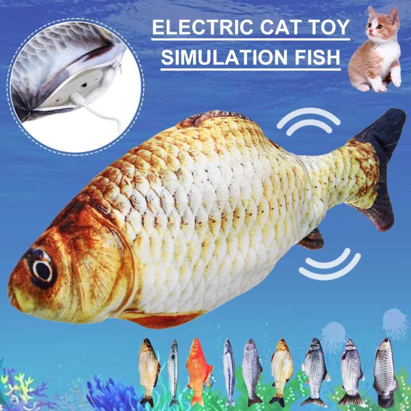 30CM Electronic Pet Cat Toy Electric USB Charging Simulation Fish Toys for Dog Cat Chewing Playing Biting Supplies
30CM Electronic Pet Cat Toy Electric USB Charging Simulation Fish Toys for Dog Cat Chewing Playing Biting Supplies