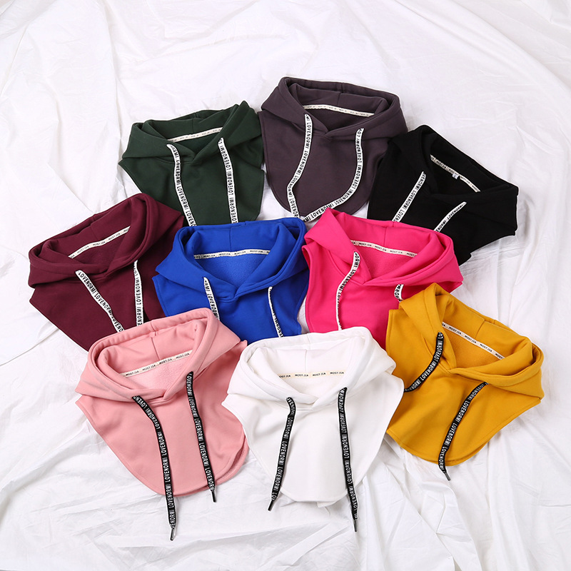 Winter hooded fake collars thicken sweater hat fake collar Drawstring caps adult men women children cap
Winter hooded fake collars thicken sweater hat fake collar Drawstring caps adult men women children cap