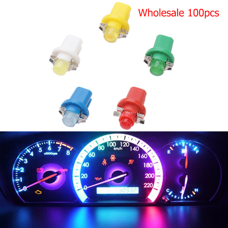 LYMOYO 100pcs T5 B8.5D Wholesale Car LED car Dashboar d Instrument Cluster Light Panel Gauge Dash Warning Bulb styling, As pic
LYMOYO 100pcs T5 B8.5D Wholesale Car LED car Dashboar d Instrument Cluster Light Panel Gauge Dash Warning Bulb styling, As pic