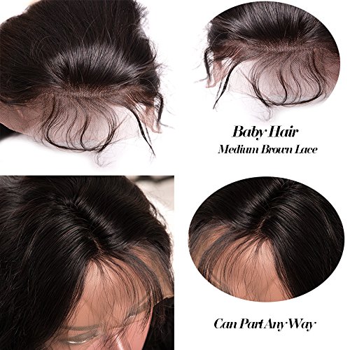 360 Lace Frontal Human Hair Wigs with Baby Hair for Black Women 150 Density lace front Straight Hair Wigs Pre Plucked