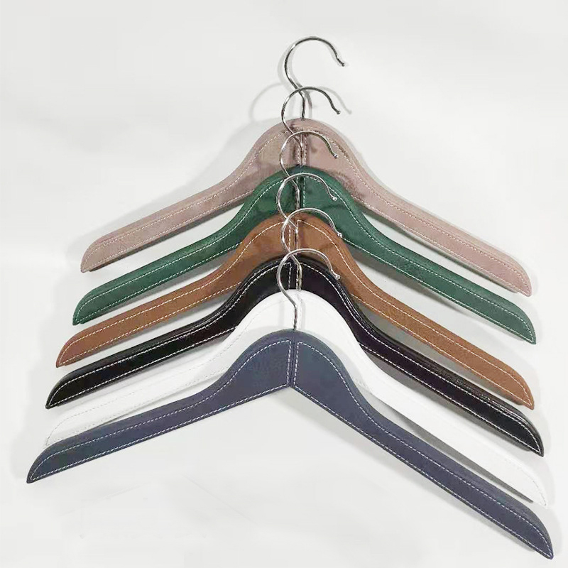 Leather wooden hangers for men and women adult hotel hanger clothing store custom made PU hangers 45 cm length x1.5 cm thickness
Leather wooden hangers for men and women adult hotel hanger clothing store custom made PU hangers 45 cm length x1.5 cm thickness