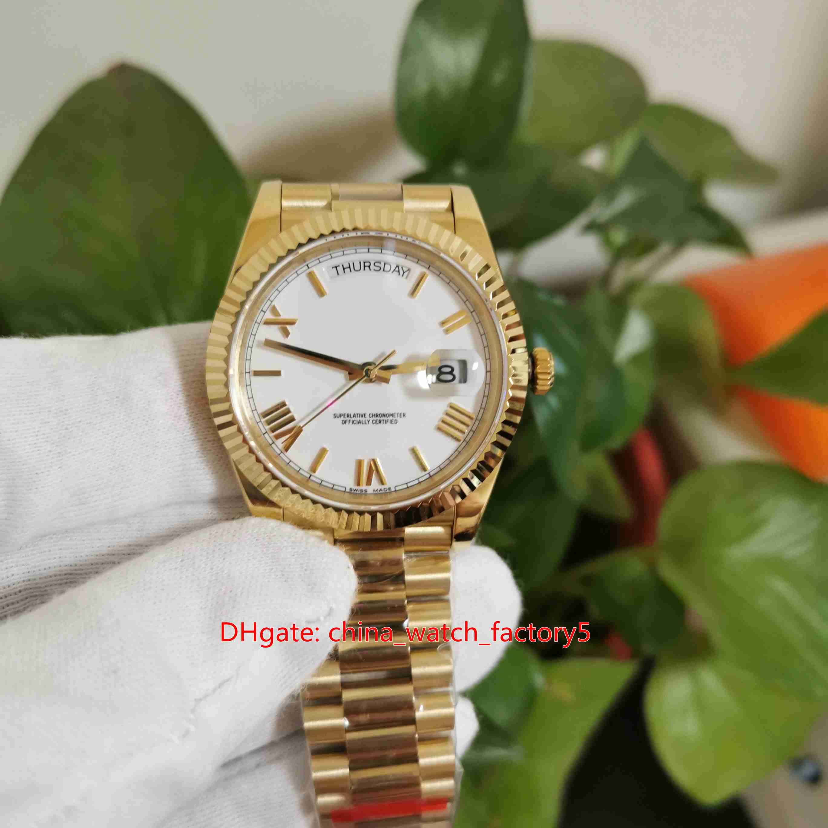 2 Style Top Quality BP Maker V5 Version 40mm Day-Date 228238 President 18k Gold Asia 2813 Movement Mechanical Automatic Mens Watch Watches, Slivery;brown
2 Style Top Quality BP Maker V5 Version 40mm Day-Date 228238 President 18k Gold Asia 2813 Movement Mechanical Automatic Mens Watch Watches, Slivery;brown