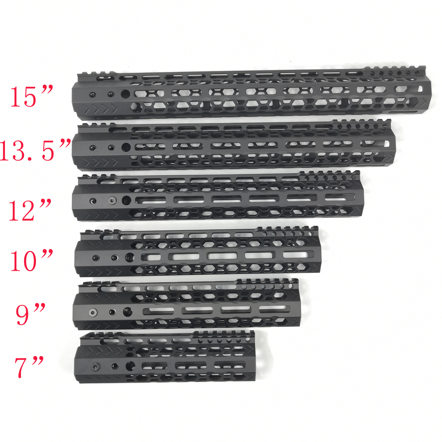7,9,10,12,13.5,15" Edge CNC Chamfering M-lok Handguard Rail Picatinny Mount System Fits .223/5.56 Black Color
7,9,10,12,13.5,15" Edge CNC Chamfering M-lok Handguard Rail Picatinny Mount System Fits .223/5.56 Black Color