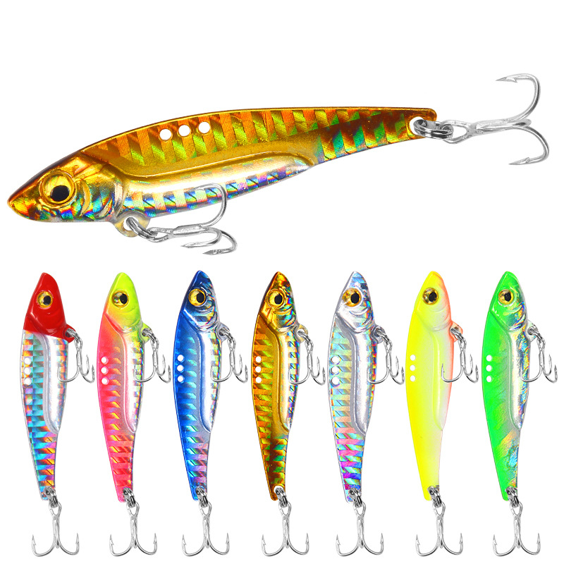 NEW Metal VIB Fish Colorful Laser vibration bait 8g 13g Long Casting Blade Lures For extreme flash and durability от DHgate WW