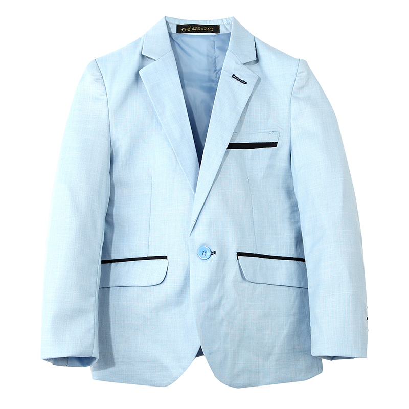 High Quality Boy Button Solid Simple Formal Casual Cotton Blend Notched Flat Slim Fit Jacket Blazer, Blue
High Quality Boy Button Solid Simple Formal Casual Cotton Blend Notched Flat Slim Fit Jacket Blazer, Blue