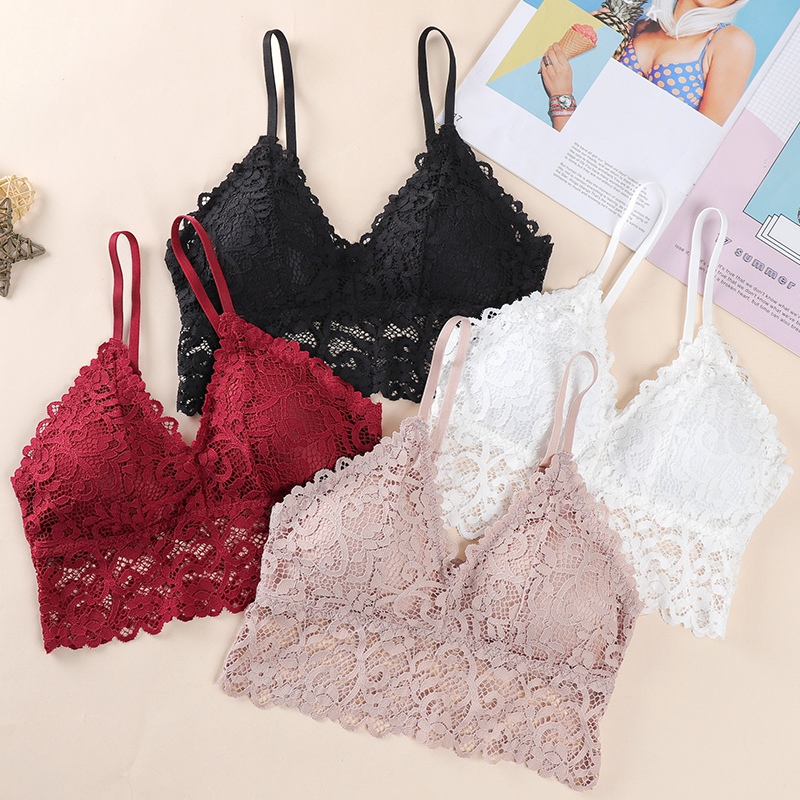 Sexy Sling Beauty Back Wrapped Chest Support Gathered Under The Steel Ring Girl Underwear Summer Lace Bra, Black
Sexy Sling Beauty Back Wrapped Chest Support Gathered Under The Steel Ring Girl Underwear Summer Lace Bra, Black