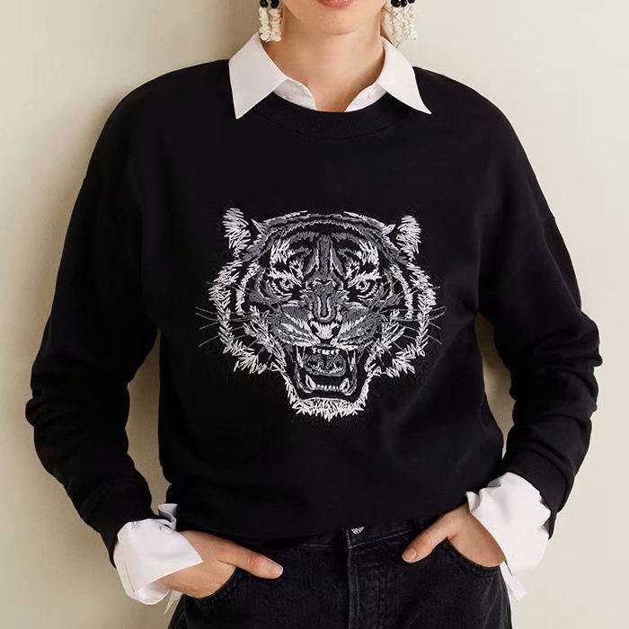 Tiger Sweater Embroidered Hoodie Cotton Sweatshirt Jumpers Unisex Casual Streetwear Men's Pullover Clothing, Kz 15
Tiger Sweater Embroidered Hoodie Cotton Sweatshirt Jumpers Unisex Casual Streetwear Men's Pullover Clothing, Kz 15