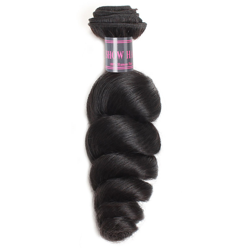 Ishow 28" Curly Body Virgin Hair Extensions Loose Deep Wave 3/4pcs With Lace Closure Straight Human Hair Bundles With Closure