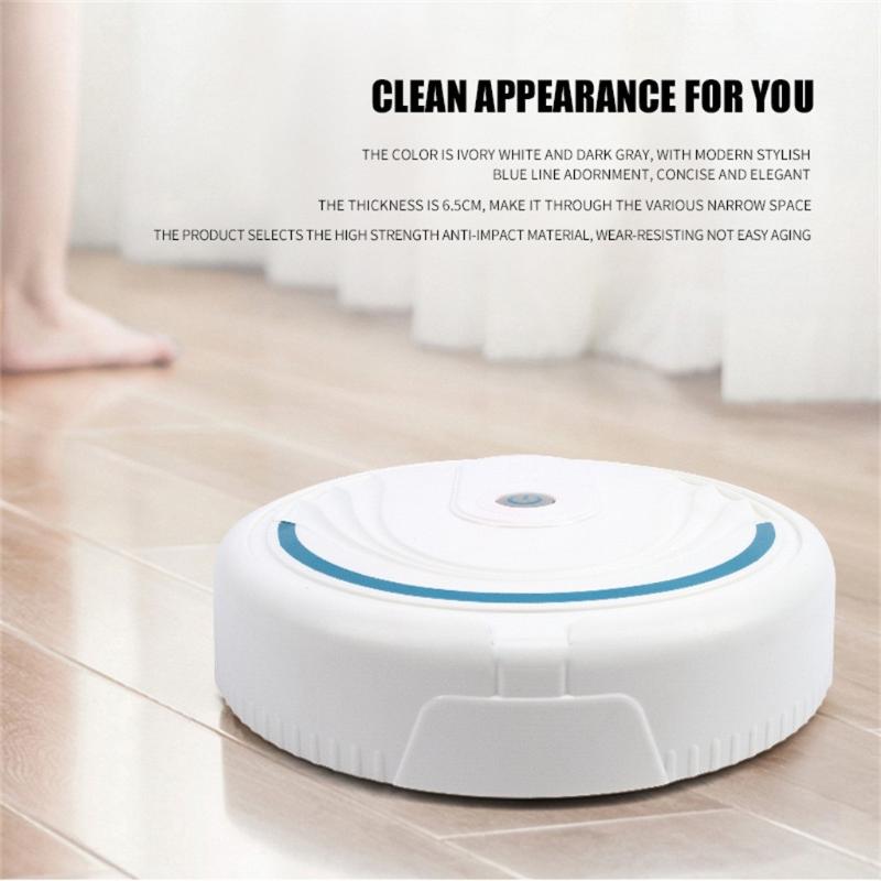 Full Automatic Mini Vacuuming Robot Home Sweeper Robot Robotic Vacuum Cleaner Intelligent Household Appliances Charging Sweeper