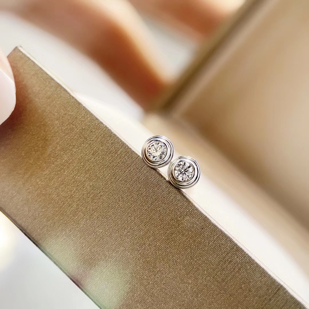 Fashion-S925 silver love stud earring with 0.8" sparky diamond for mother and women earring jewelry Free shipping PS5731