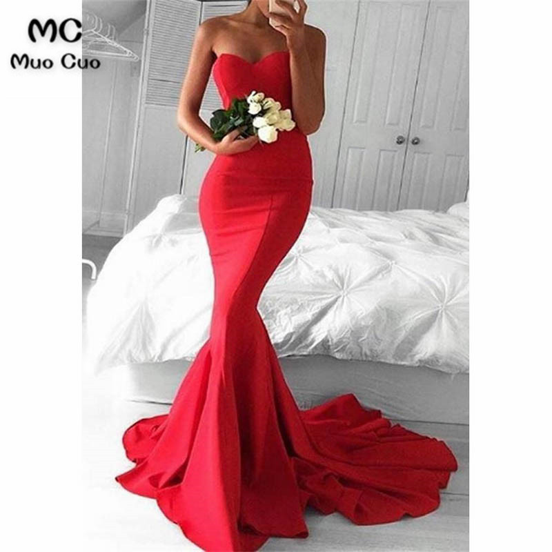 New Arrival 2019 Red Mermaid Prom Dresses Long Sweetheart Satin Lace Up Back Formal Women's Evening Dresses Prom Dress, Black
New Arrival 2019 Red Mermaid Prom Dresses Long Sweetheart Satin Lace Up Back Formal Women's Evening Dresses Prom Dress, Black