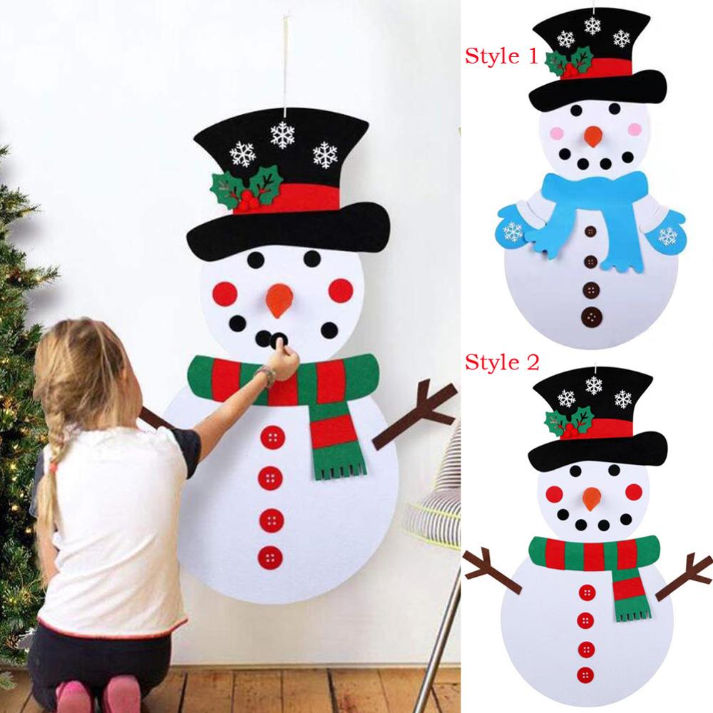 DIY Felt Christmas Snowman, Christmas Snowman Hanging Wall Sticker for Kids Child Toys Xmas New Year Gifts Felt Decor
DIY Felt Christmas Snowman, Christmas Snowman Hanging Wall Sticker for Kids Child Toys Xmas New Year Gifts Felt Decor