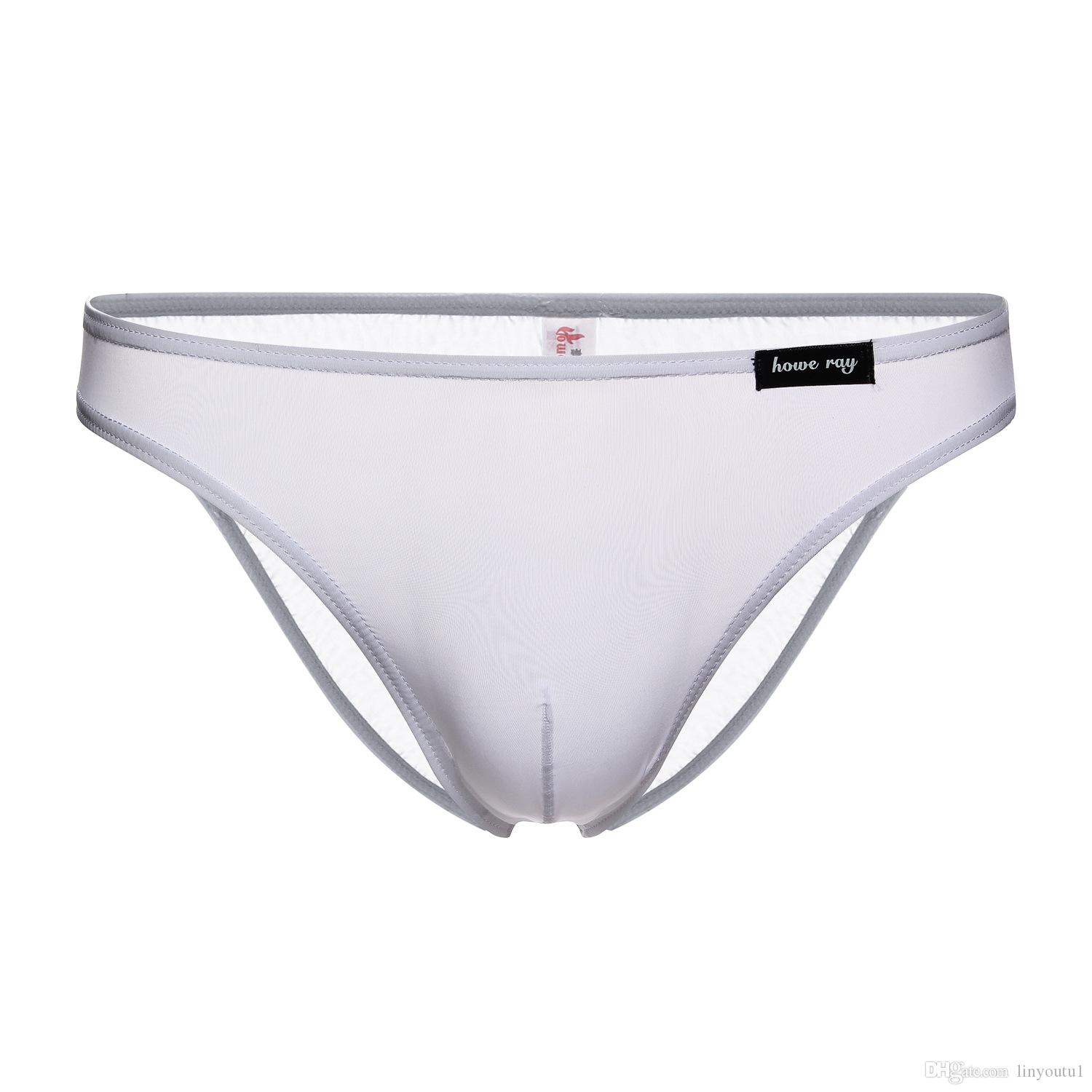 2020 BRAVE PERSON Men's Underwear Ice Silk Seamless Men's Briefs Solid Color Thin Low waist Sexy Men Underwear Briefs New