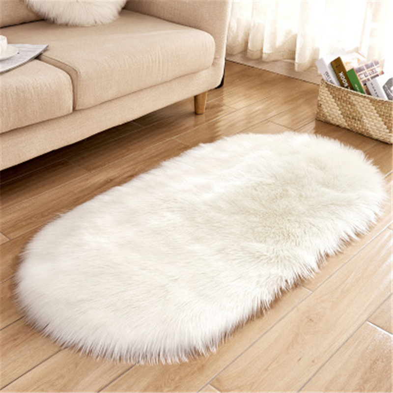Hot Sell Carpets Artifical Wool Oval Carpets for Living Room White Floor Mat Door Wedding Bedding Home Textiles Decor Wholesale H135
Hot Sell Carpets Artifical Wool Oval Carpets for Living Room White Floor Mat Door Wedding Bedding Home Textiles Decor Wholesale H135