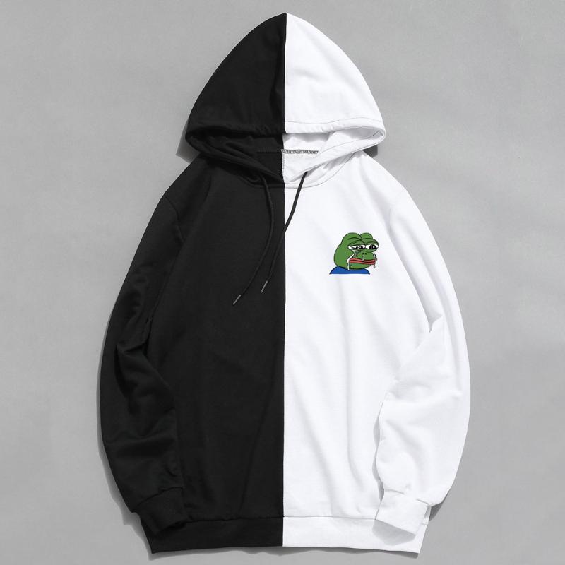 2020 Men' Hoodies Sweatshirts Plus Size Patchwork Contrasted Color Sad Frog Casual Hooded Shirt Men Pullover Hip Hop Hoody, Pure red
2020 Men' Hoodies Sweatshirts Plus Size Patchwork Contrasted Color Sad Frog Casual Hooded Shirt Men Pullover Hip Hop Hoody, Pure red