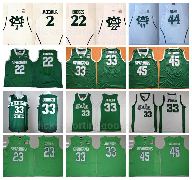 NCAA College Michigan State Spartans 22 Miles Bridges Jersey Basketball 2 Jaren Jackson Jr 33 Johnson 45 Denzel Valentine 44 Nick Ward, 33 green
NCAA College Michigan State Spartans 22 Miles Bridges Jersey Basketball 2 Jaren Jackson Jr 33 Johnson 45 Denzel Valentine 44 Nick Ward, 33 green