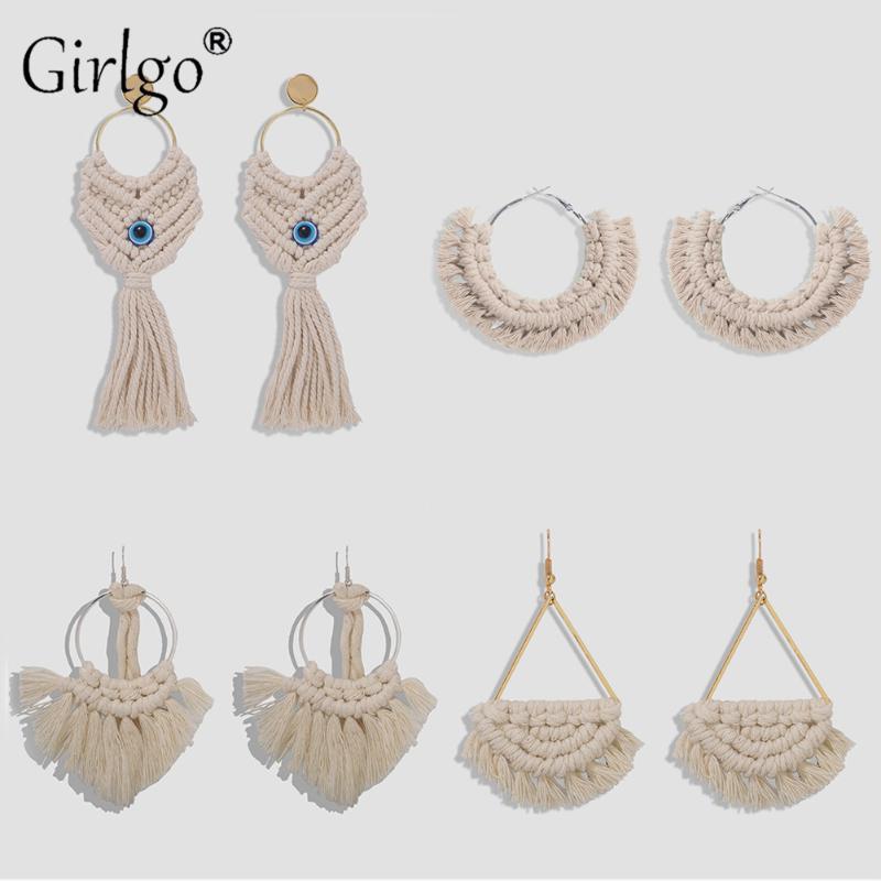 Dangle & Chandelier Girlgo Twist Circle Hoop Earrings For Women 2021 Cotton Handmade Cope Multicolored Tassel Earring Jewelry Wedding Party
Dangle & Chandelier Girlgo Twist Circle Hoop Earrings For Women 2021 Cotton Handmade Cope Multicolored Tassel Earring Jewelry Wedding Party