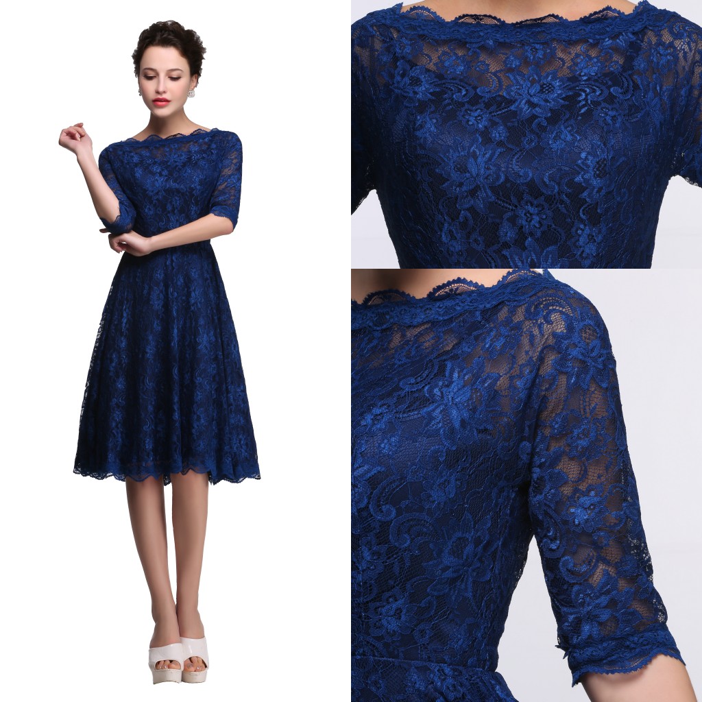 Newest Short Mother Of The Bride Dresses Lace Knee Length 1/2 Long Sleeves Mother Bride Dresses Short Prom Dresses
Newest Short Mother Of The Bride Dresses Lace Knee Length 1/2 Long Sleeves Mother Bride Dresses Short Prom Dresses