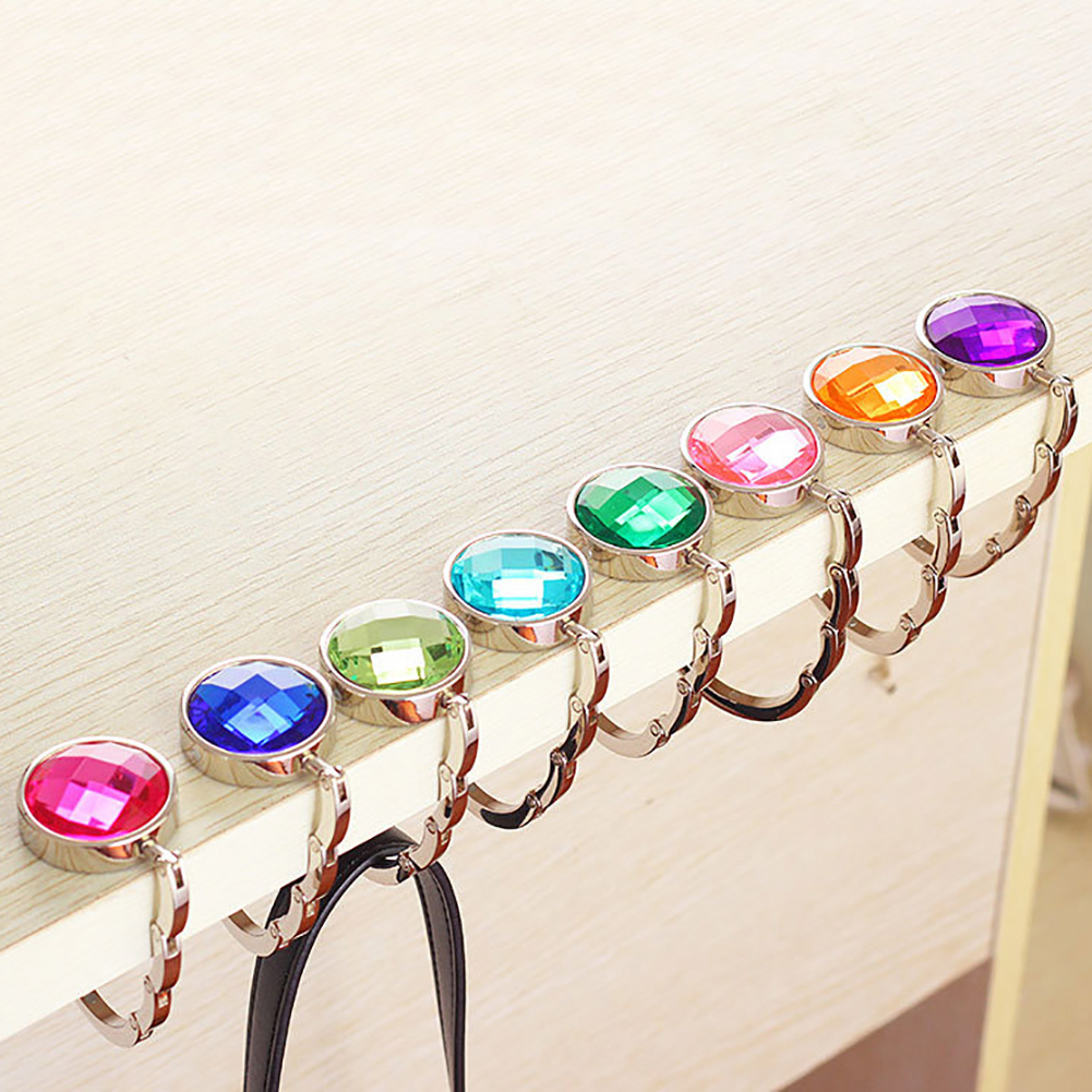 Portable Handbag Folding Hanger Holder Hooks Crystal Alloy Magic Hooks For Purse Bag Convenient Rhinestone Hanger Purse
Portable Handbag Folding Hanger Holder Hooks Crystal Alloy Magic Hooks For Purse Bag Convenient Rhinestone Hanger Purse