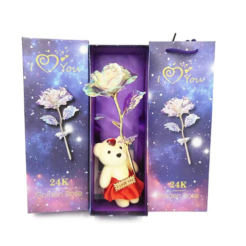 24K Foil Plated Rose Gold Rose Wedding Party Favors Valentine'S Day Gift Lover Artificial For Drop Ship, Style2 without light
24K Foil Plated Rose Gold Rose Wedding Party Favors Valentine'S Day Gift Lover Artificial For Drop Ship, Style2 without light