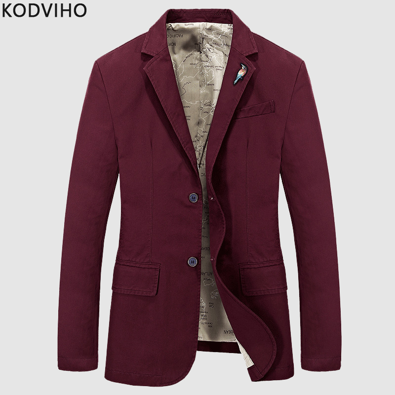 Casual Blazer Men Streetwear Black Jacket Mens Slim Fit Solid Blazers Plus Size Cotton Suit Business Formal Coat Blaizer Hombre, Wine red
Casual Blazer Men Streetwear Black Jacket Mens Slim Fit Solid Blazers Plus Size Cotton Suit Business Formal Coat Blaizer Hombre, Wine red