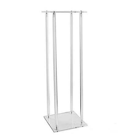Wedding Porps Acrylic Flower Stand Crystal Vase Transparent Load Lead Table Center Frame Candle Holder Home Decoration
