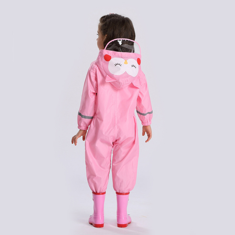 Animal Lion Raincoat For 1-6 years Kid Hood Waterproof Rain Coat For Children Jumpsuit Rains Suit Students Baby Rain Coat Poncho