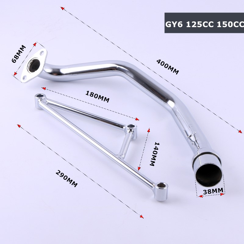Scooter Exhaust Pipe Muffler Header with Mounting Bracket Set for GY6 125CC Engine GY6 125CC 150CC motor exhaust Pipe
Scooter Exhaust Pipe Muffler Header with Mounting Bracket Set for GY6 125CC Engine GY6 125CC 150CC motor exhaust Pipe