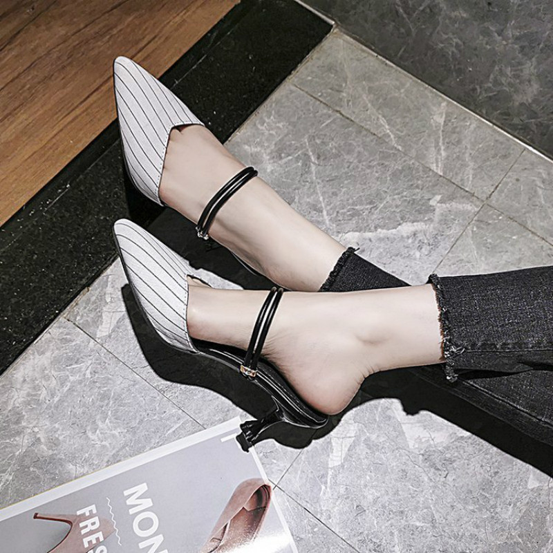 Woman Summer New Fashion Cingham Thin Heel Slides Shoes Elegant Pointed Toe Women's Shoes Microfiber Casual Shallow Ladies, Black
Woman Summer New Fashion Cingham Thin Heel Slides Shoes Elegant Pointed Toe Women's Shoes Microfiber Casual Shallow Ladies, Black