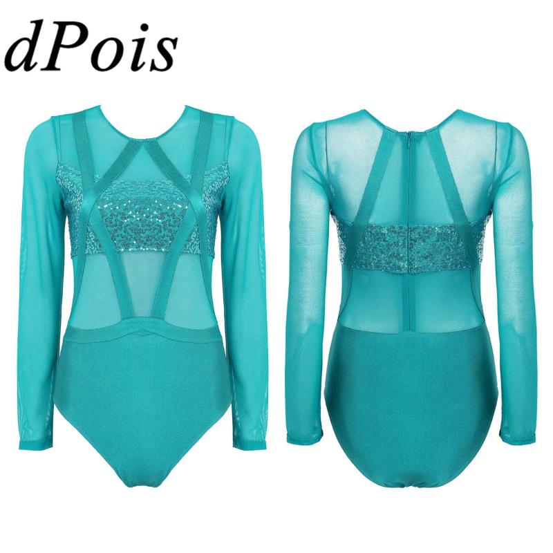 Women Ballet Dance Wear Rhythmic Gymnastic Leotard Bodysuit Adult Ballerina Long Sleeves Shiny Sequins Mesh Praise Dancing Dress, Black
Women Ballet Dance Wear Rhythmic Gymnastic Leotard Bodysuit Adult Ballerina Long Sleeves Shiny Sequins Mesh Praise Dancing Dress, Black